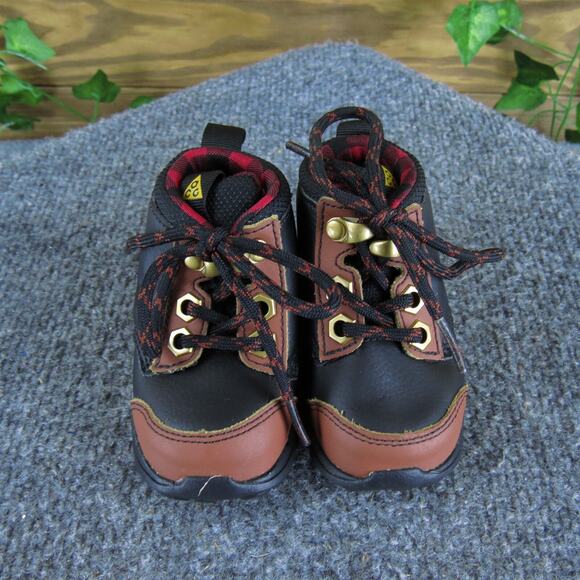 Nike Boys Bootie ACG Sz T 3.5 Medium Black Synthetic‎ Lace Up - Picture 2 of 5